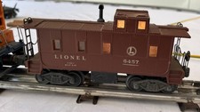 LIONEL #6457 Caboose With Working Lights, O G...