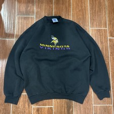VTG 90s Minnesota Vikings Sweatshirt Large Pullover NFL Football USA Made