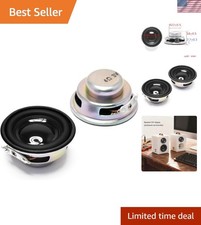 2-Piece 40mm 3W Bluetooth Stereo Woofer Speakers- Perfect for DIY Audio Projects