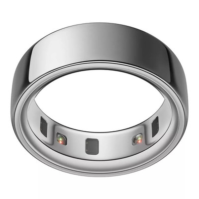 Oura Ring 4 Silver Smart Ring Sleep Heart Rate Health Tracker Size 11 Excellent