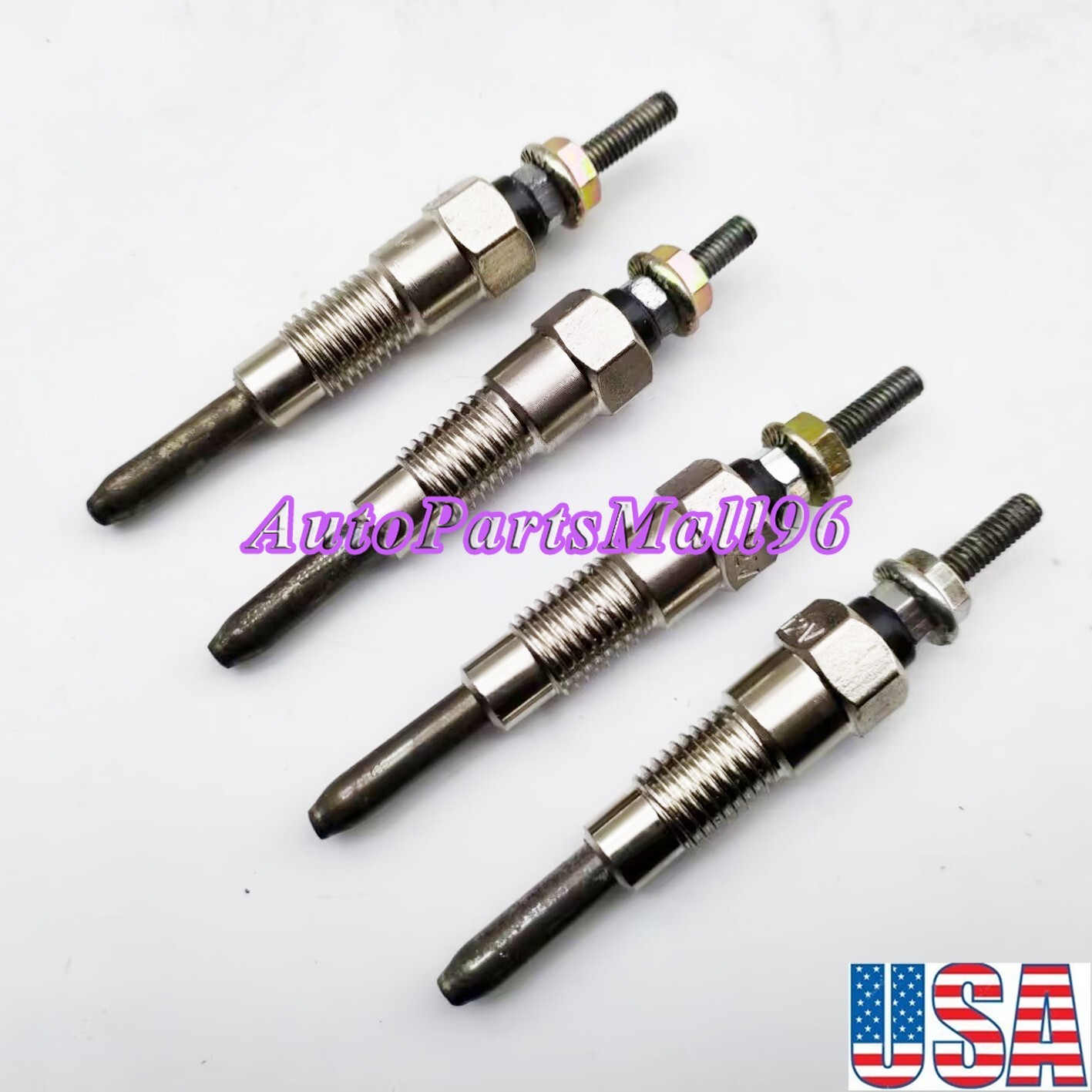 4 pcs Glow Plugs 11065-34W00 12V for Nissan SD23 SD25 K-YF22 VYE23 EF22