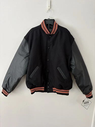 Brand New with Tags (NWT) Holloway Varsity Wool Jacket With Leather Sleeves - product listing photo