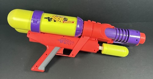 Vintage SUPER SOAKER XXP 175 Dual Tank Water Gun w/ Power Gauge Larami Free Ship