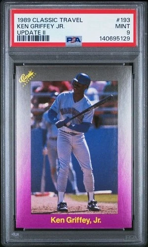 1989 CLASSIC TRAVEL UPDATE II #193 KEN GRIFFEY JR. UPDATE II  PSA 9 Fresh Grade