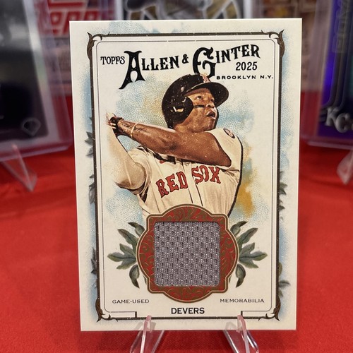 2025 Topps Allen & Ginter Rafael Devers Game-Used Jersey Relic Red Sox #AGR-RD
