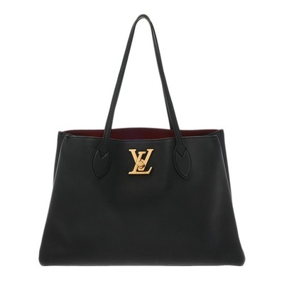 LOUIS VUITTON Lockme Shopper M57345 Calf leather Noir Women Tote Bag