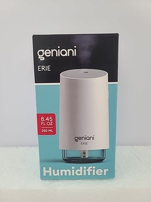 Geniani ERIE Mini Humidifier 250ml Cool Mist USB White New
