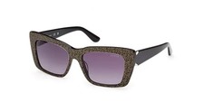 Guess GU7890 01B Black/Gold Cat eye Plastic Sunglasses Frame 55-17-140 GU