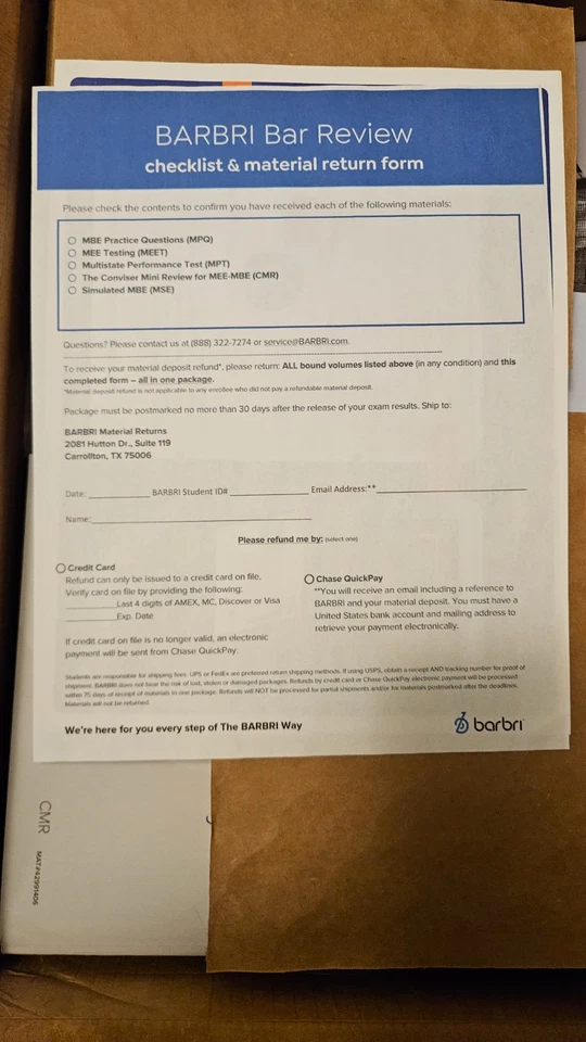 2022 - 2023 Barbri Bar Exam Review Essay Testing Conviser Multistate Full Set - Image 4 of 4