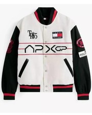 Tommy Hilfiger F1 APXGP Striped Letterman Racing Jacket free (balaclava)