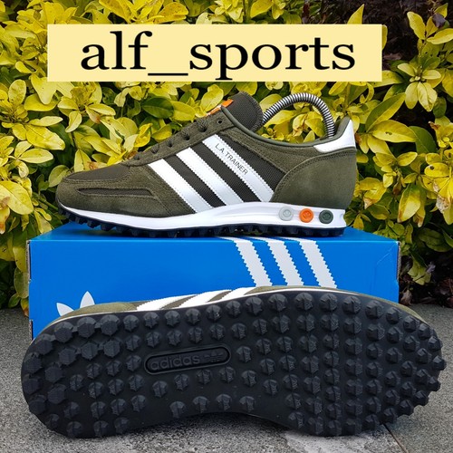 ❤ Scarpe da ginnastica Adidas Originals ® LA nuove con etichette e originali in cargo notturno e arancione taglia UK 9 - Foto 14 di 15