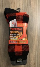 Polar Extreme Insulated Thermal Socks Men Shoe Size 6-12 Red / Black New