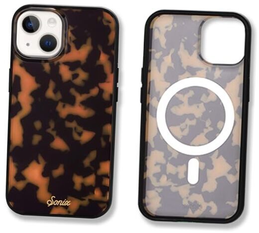 Case for | Compatible with MagSafe | iPhone 15, 14, 13 Marble - Brown Tort