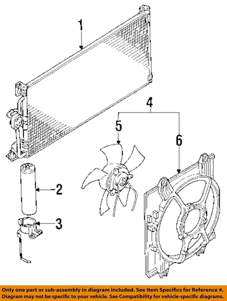 Condensador de CA VR-4 turbos AWD OEM 1991 1992 1993 Mitsubishi 3000GT Foto 3 de 4