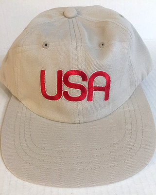 Cap Hat New By Yupoong  ~With Red USA Patch Adjustable Size Ships same day