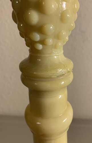 Vintage Rare Milk Glass Pressed Fruit Empoli Decanter Bottle MCM - Picture 3 of 8