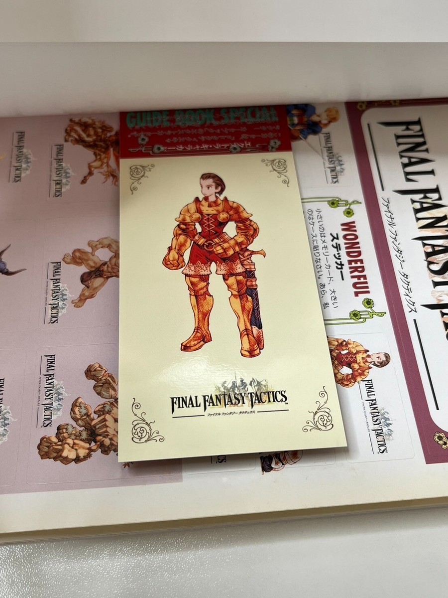FINAL FANTASY Tactics Guide book with job & post cards square enix
