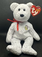 TY Beanie Baby - DECADE the Bear (White Version) (8.5 inch)