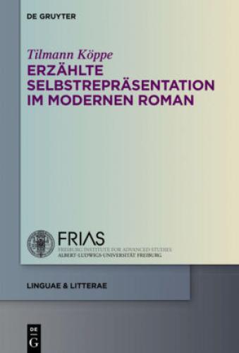 Thumbnail - Erzählte Selbstrepräsentation Modernen Roman Habilitationsschrift 3436