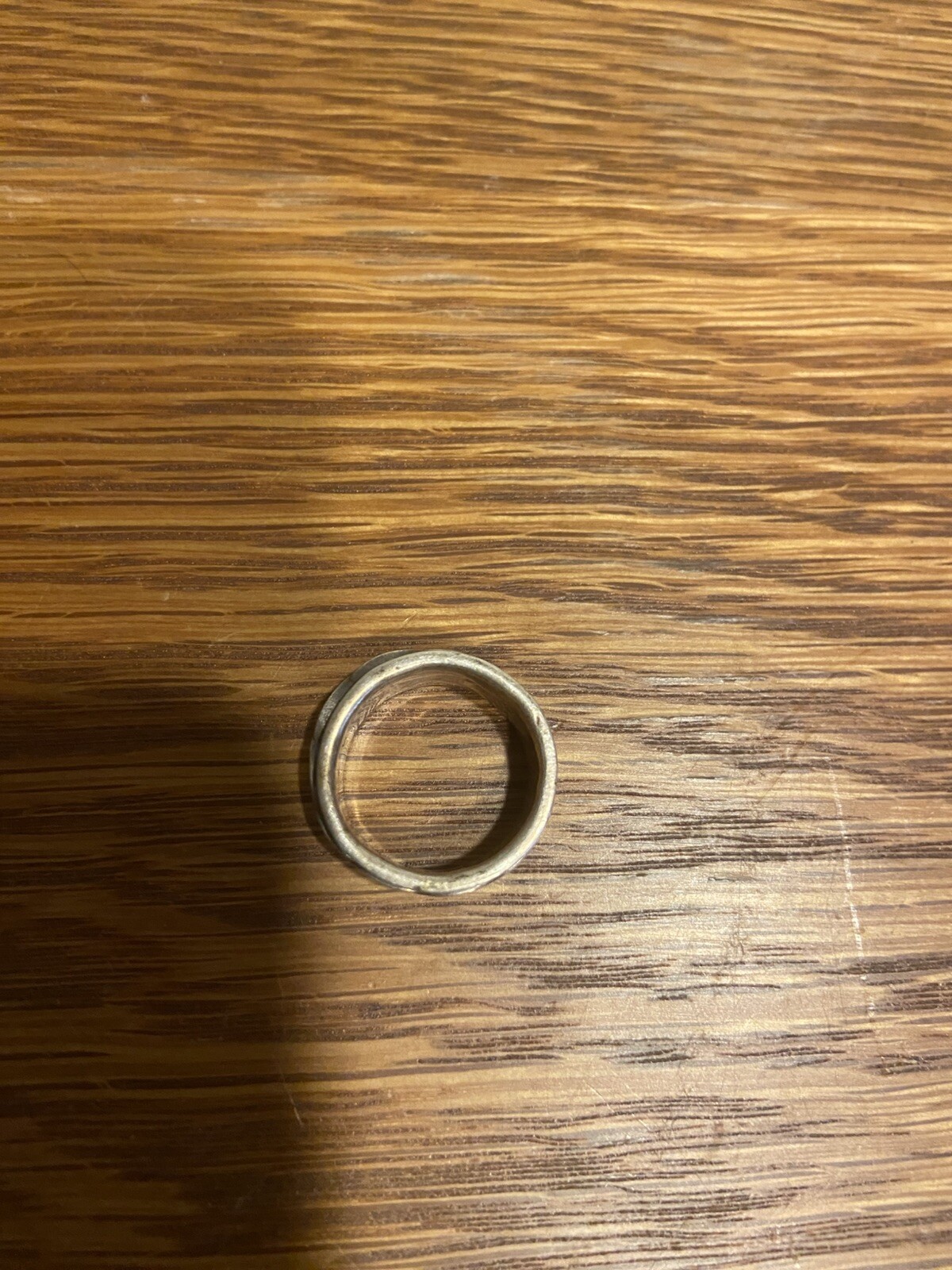 Antique Solid Sterling Silver Ring, Hand Made - image 3