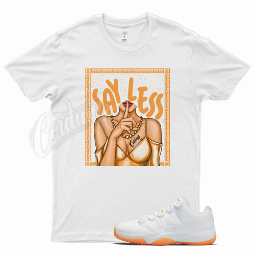 White SAYLESS T Shirt for Jordan 11 Low 