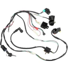 Electric Start Engine Wiring Harness Coil CDI Solenoid Relay for50cc 70cc 110cc