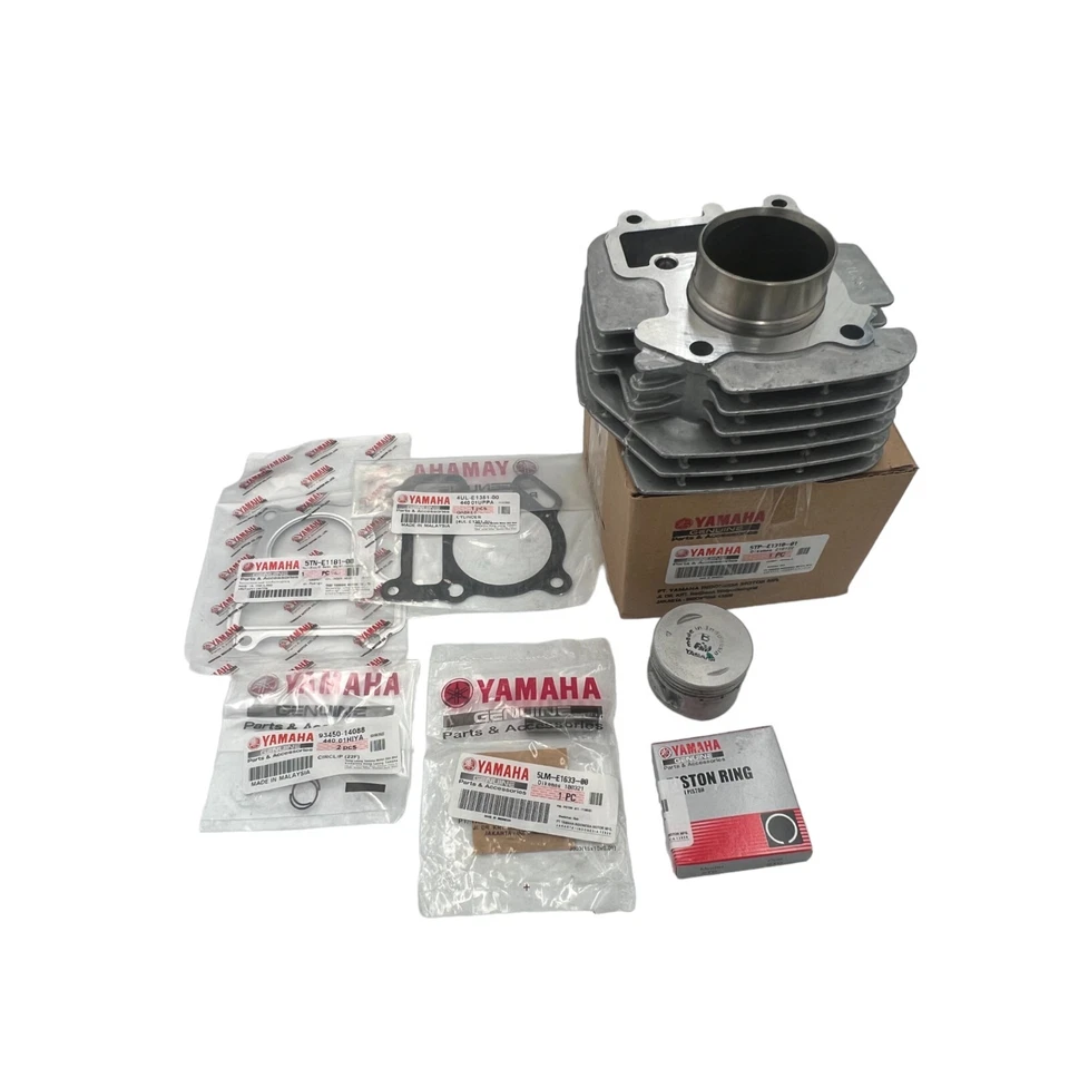 Genuine Yamaha TTR 110 TT-R 110 Complete Cylinder Block Kit Piston Gasket DHL Foto 2 de 4