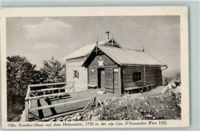 10496995 - Otto Kandler House Hohenstein Lower Austria, mountains, huts &