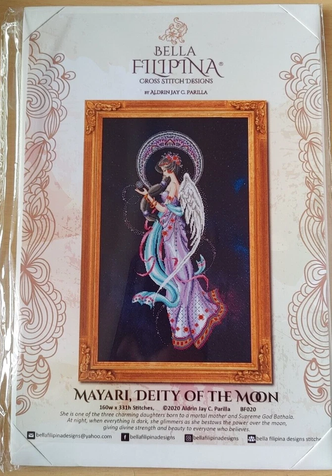 Bella Filipina Cross Stitch Mayari,Deity of the Moon Chart - Image 2 of 2