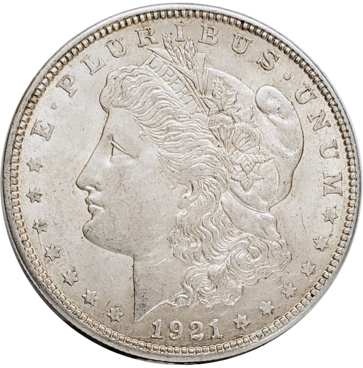は*ん様 アメリカ　銀貨 1921-D　モルガン　シルバーダラー 未鑑定　美品 1921 D $1 U.S. MORGAN DIE CRACK ERROR .900 SILVER DOLLAR COIN