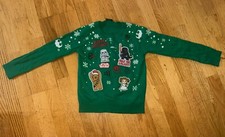 Boys UGLY CHRISTMAS SWEATER STAR WARS Size Medium Worn Once