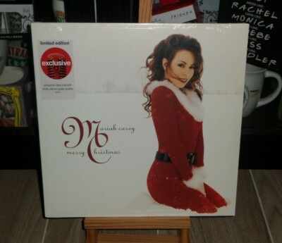 MARIAH CAREY MERRY CHRISTMAS TARGET CLEAR WITH 3 COLORS SPLATTER ALL I WANT FOR 