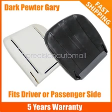 FOR Chevy Express 2003-2014 Driver Bottom Leather Seat Cover With Foam Dark Gray