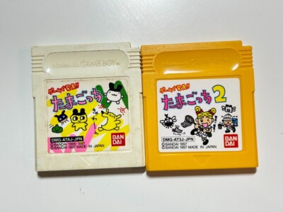 Tamagotchi 1 & 2 Set Game Boy GB Nintendo Bandai Japan NTSC-J Virtual Pet Sim