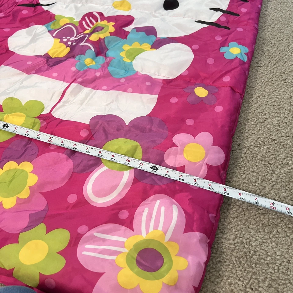 Saco de Dormir Infantil HELLO KITTY Sanrio 2015 Rosa Flores Niños Talla Foto 3 de 4