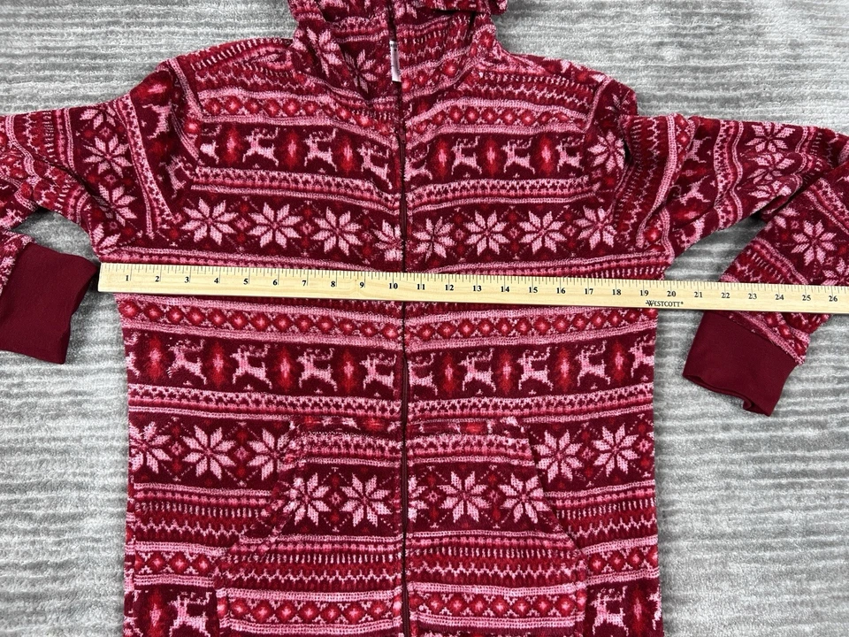 Pijama Forever 21 Mujer Pequeño Copo de Nieve Rojo Una Pieza Poliéster Foto 4 de 4