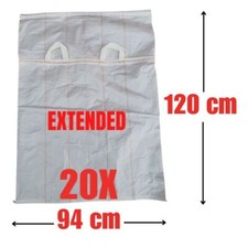 LARGE EXTRA HEAVY DUTY BUILDER'S WOVEN POLYPROPYLENE RUBBLE SAND BAG SACKS 