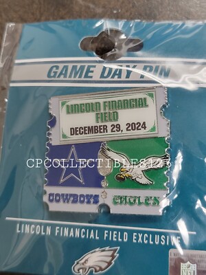 Dallas Cowboys VS PHILADELPHIA EAGLES Game day Pin 12/29/2024 NEW