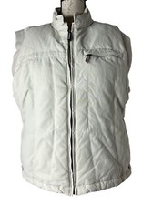 Woolrich women  s down Cream Duck Vest Size XL EUC