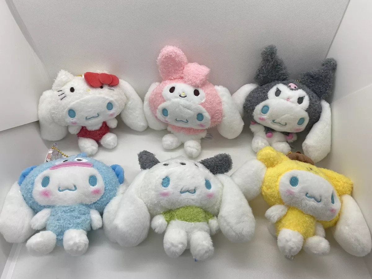 Sanrio Cinnamoroll 20th Anniversary Costume Plush Toy Mascot lot 6 Complete Set