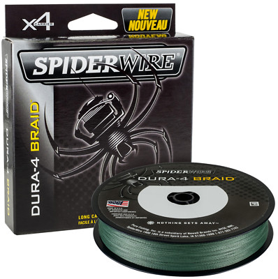 SpiderWire Dura 4 Green - Grün  - 0,25mm 23,2kg - 300m geflochtene Angelschnur