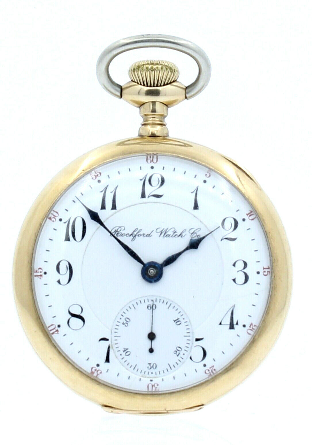 AMAZING Rockford Watch Co Solid 14K Yellow Gold 17J Pocket Watch 90.8 Grams 