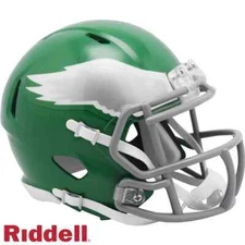 *SALE* PHILADELPHIA EAGLES KELLY GREEN ALTERNATE SPEED MINI NFL FOOTBALL HELMET!