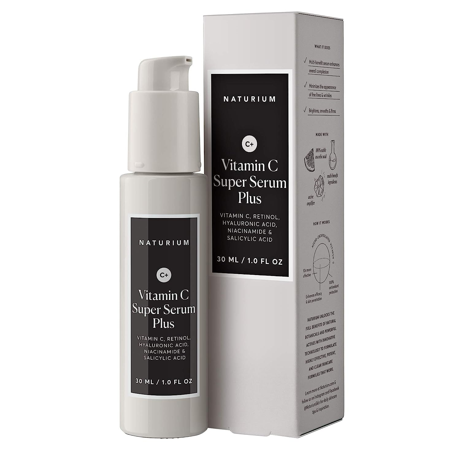 Vitamin C Super Serum Plus, Smoothing Face Care, plus Retinol, Hyaluronic Acid,