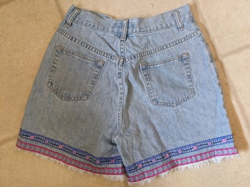 Vtg Northcrest Girls shorts Size 16 Raw Edge Waist 25in Inseam 5in - Picture 5 of 5
