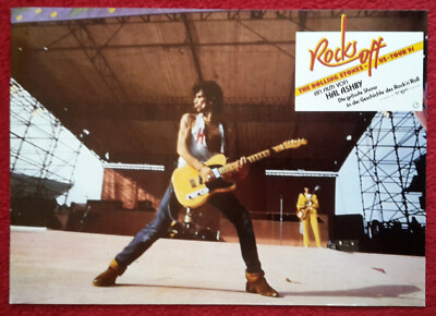 Aushangfoto Rocks Off The Rolling Stones US-Tour 81 - Keith Richards 