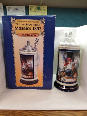 Anheuser-Busch COLUMBIA STEIN Ceramic A&Eagle Budweiser Bud CS463