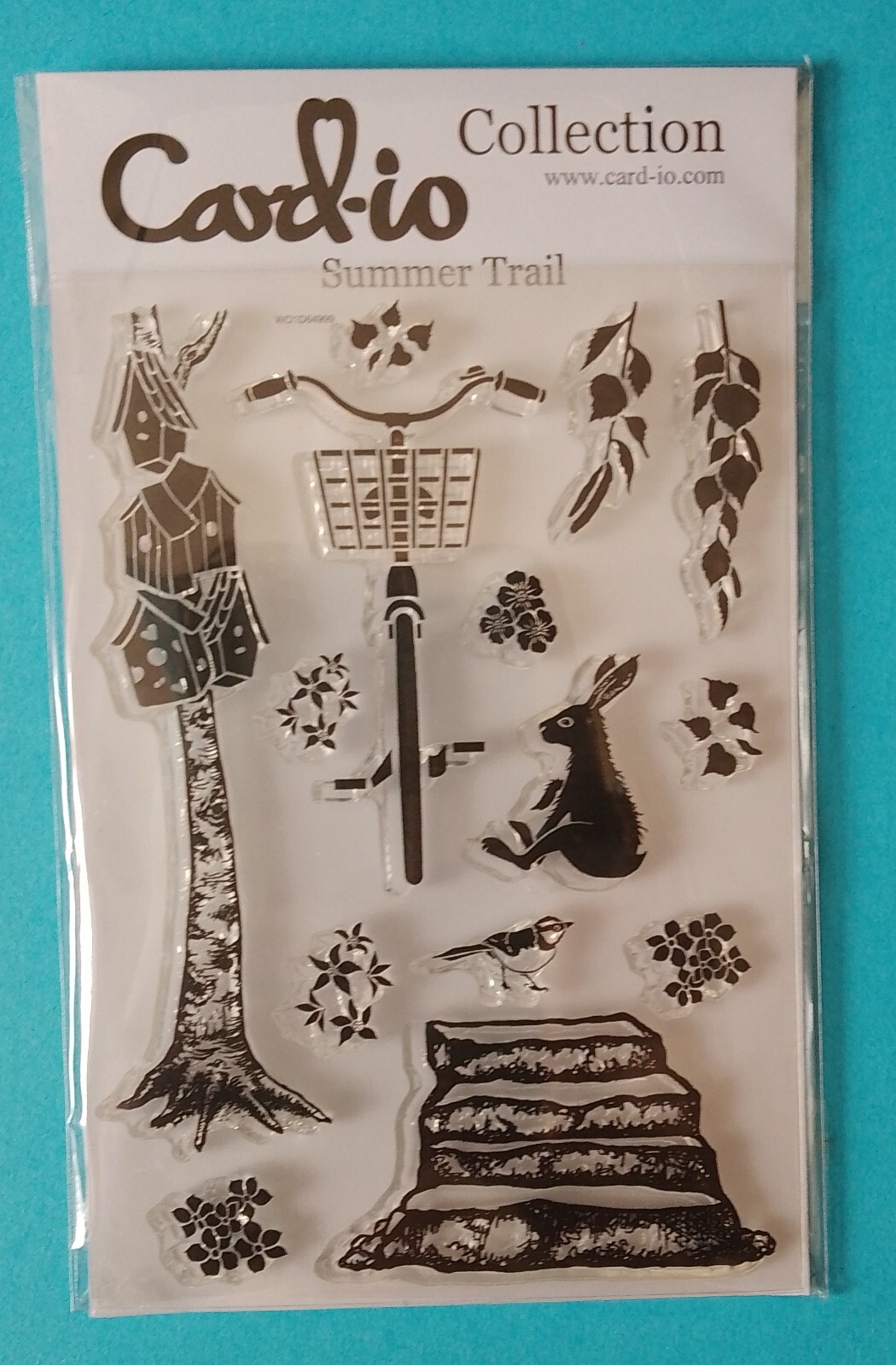 CARD-IO  Collection  SUMMER TRAIL  CDCCSTSUM-05  STAMP SET  bike steps treehouse