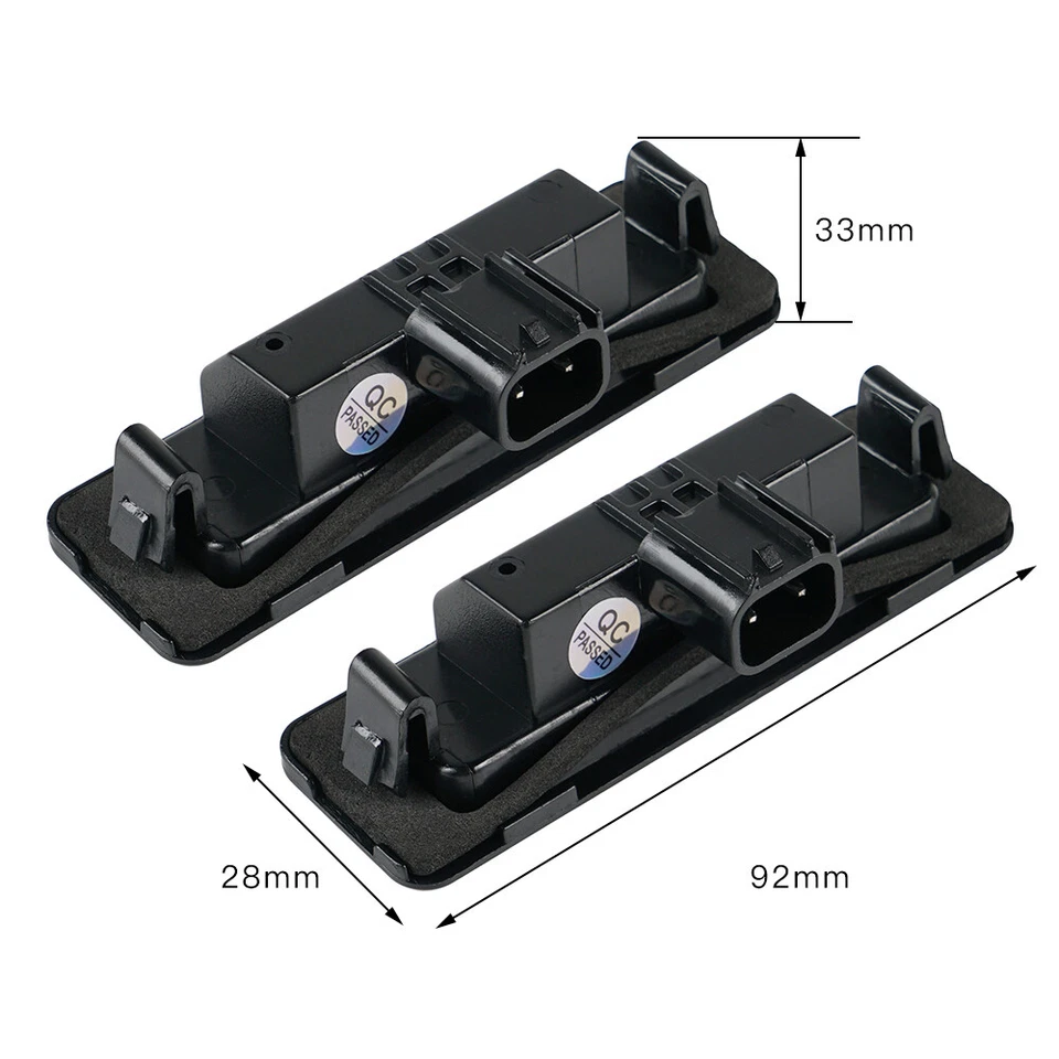 Para Lincoln MKS MKZ MKT 2x Luz LED Trasera Número Placa 6500K Blanco Foto 2 de 4
