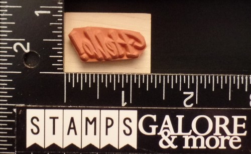 HERO ARTS RUBBER STAMPS A1120 HELLO! WORD SAYING HI #1964 - Picture 2 of 2